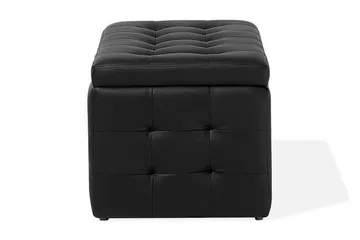 Michigan Dynbo| 42|72|40 cm - Svart - Möbler - Stolar & fåtöljer - Pall & puff - Fotpall - Chesterfield fotpall