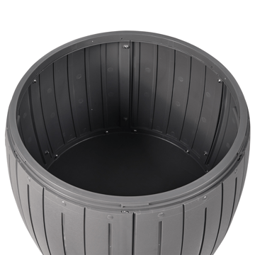 Förvaringslåda utomhus Prinos 56x56 cm - Grå - Utemöbler - Dynförvaring & möbelskydd - Dynboxar & dynlådor