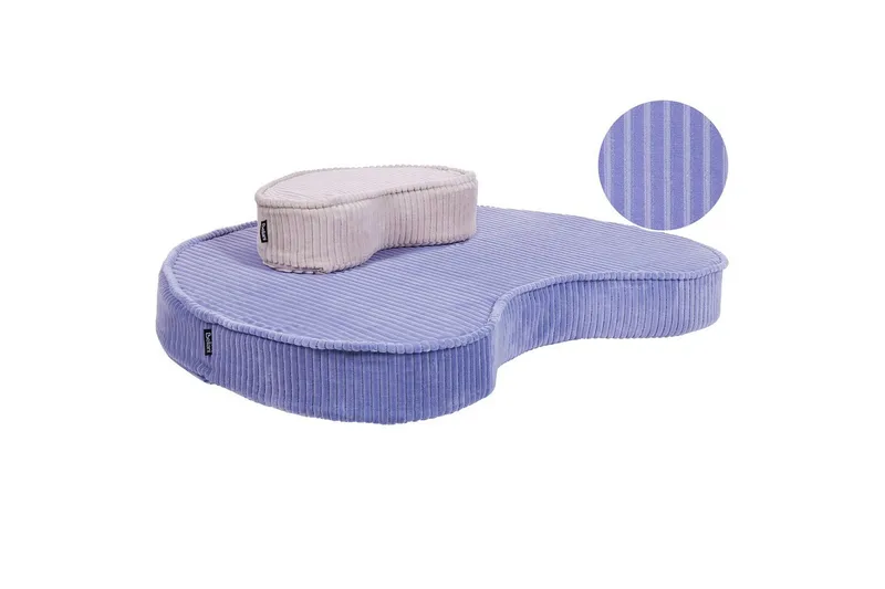 Golvkudde Nili Violett/Beige - Violett/Beige - Möbler - Stolar & fåtöljer - Pall & puff - Sittpuff