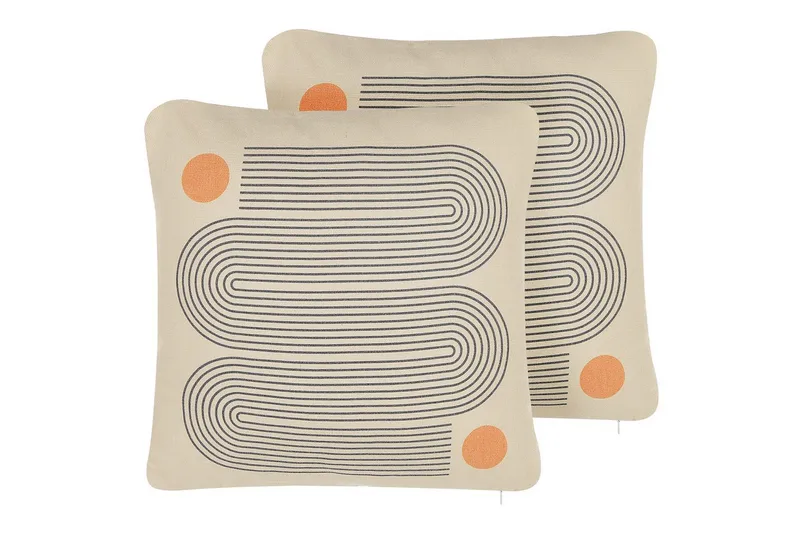 Prydnadskuddar Calibrachoa set om 2 - Textil & mattor - Filtar, kuddar & plädar - Utekudde