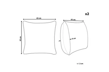 Prydnadskuddar Cynara set om 2 - Textil & mattor - Filtar, kuddar & plädar - Utekudde