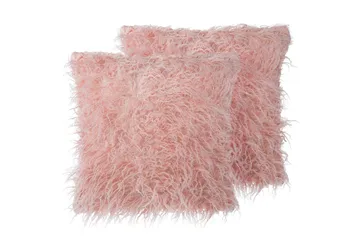 Prydnadskuddar Daisy set om 2 Rosa - Rosa - Textil & mattor - Filtar, kuddar & plädar - Prydnadskudde & kuddfodral