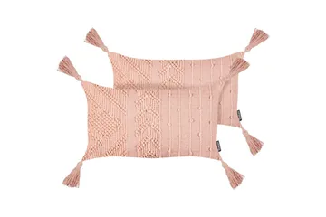 Prydnadskuddar Valvaria set om 2 Rosa - Rosa - Textil & mattor - Filtar, kuddar & plädar - Prydnadskudde & kuddfodral