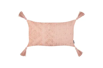 Prydnadskuddar Valvaria set om 2 Rosa - Rosa - Textil & mattor - Filtar, kuddar & plädar - Prydnadskudde & kuddfodral