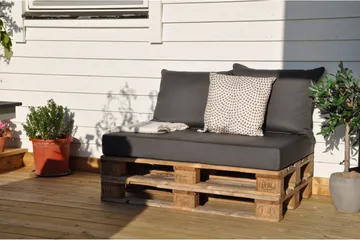 Royal Palle Sitsdyna 120x80 cm Vattenavvisande Svart - Fritab - Utemöbler - Dynor - Soffdynor & bänkdynor utemöbler
