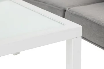 Ariany Hörnsoffa - Vit / Grå dynor - Utemöbler - Loungemöbler - Soffgrupp utomhus