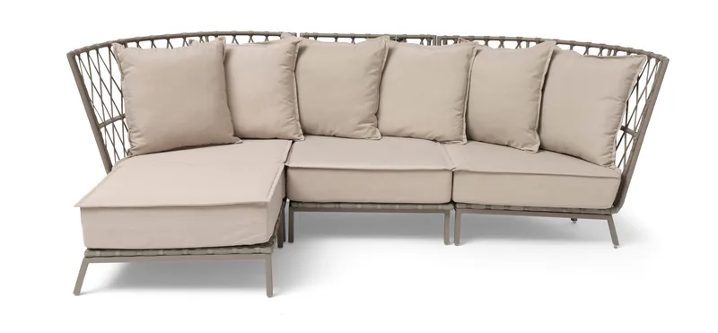 Hillerstorp Jet Set Divan - Beige - Utemöbler - Loungemöbler - Modulsoffa utomhus