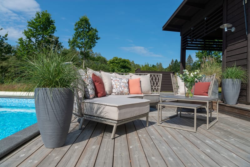 Hillerstorp Jet Set Divan - Beige - Utemöbler - Loungemöbler - Modulsoffa utomhus