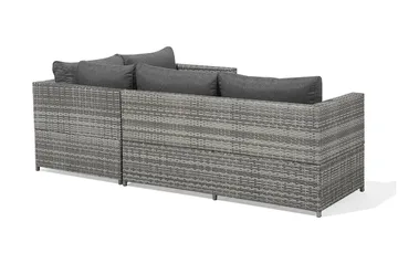 Avola Loungegrupp Utomhus 212 cm - Grå - Utemöbler - Loungemöbler - Loungegrupp & Loungeset