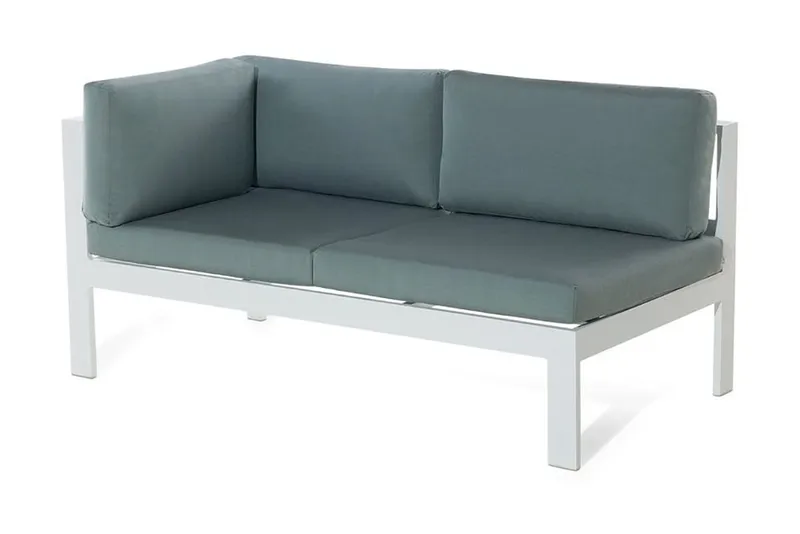 Messina Loungegrupp Utomhus 147 cm - Vit - Utemöbler - Loungemöbler - Loungegrupp & Loungeset