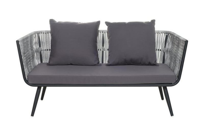 Ragusa Loungegrupp Utomhus 156 cm - Grå - Utemöbler - Loungemöbler - Loungegrupp & Loungeset