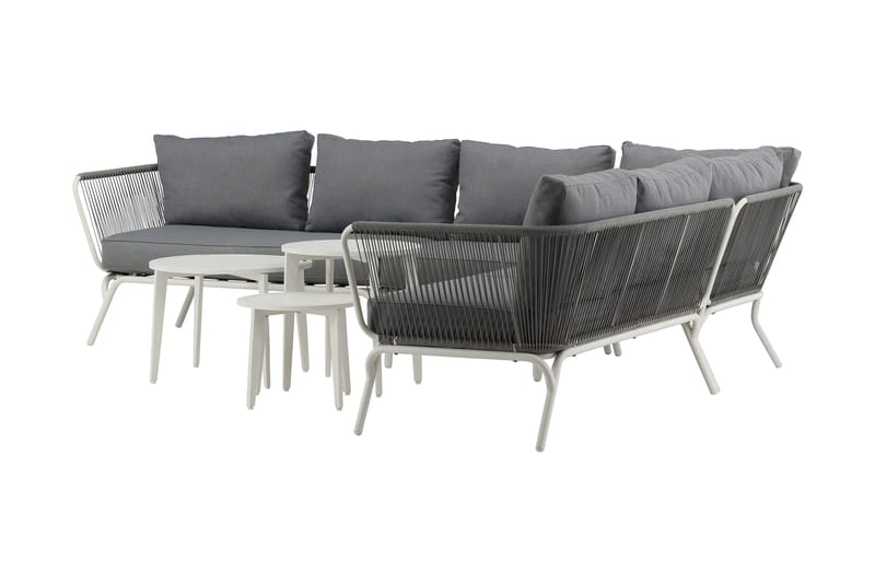 Roxo Hörnsoffa Vit - Venture Home - Utemöbler - Loungemöbler - Loungegrupp & Loungeset