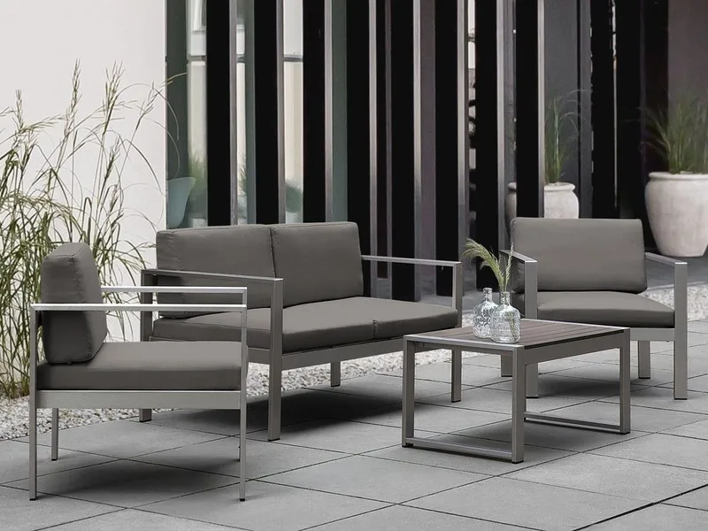 Tirrena Loungegrupp Utomhus 90 cm, Grå