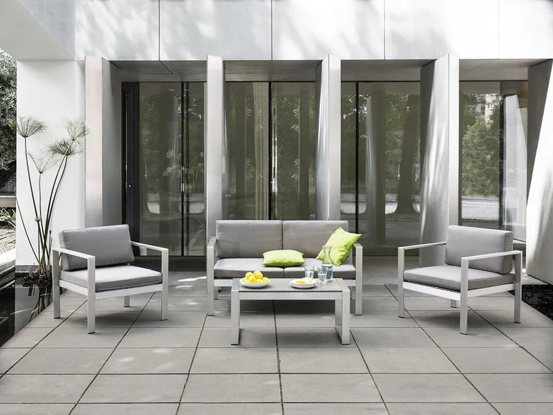 Tirrena Loungegrupp Utomhus 90 cm, Grå