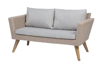 Vittoria Loungegrupp Utomhus 91 cm - Brun - Utemöbler - Loungemöbler - Loungegrupp & Loungeset