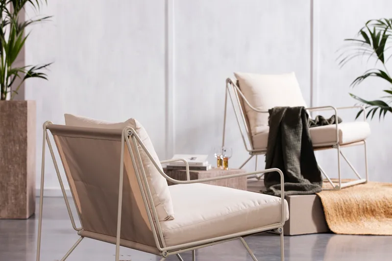 Usteryd Utefåtölj Beige - Beige - Utemöbler - Loungemöbler - Loungestol utomhus