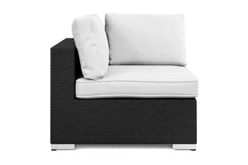 Bahamas Hörnmodul utomhus i konstrotting - Svart - Utemöbler - Loungemöbler - Modulsoffa utomhus - Hörnmodul utesoffa