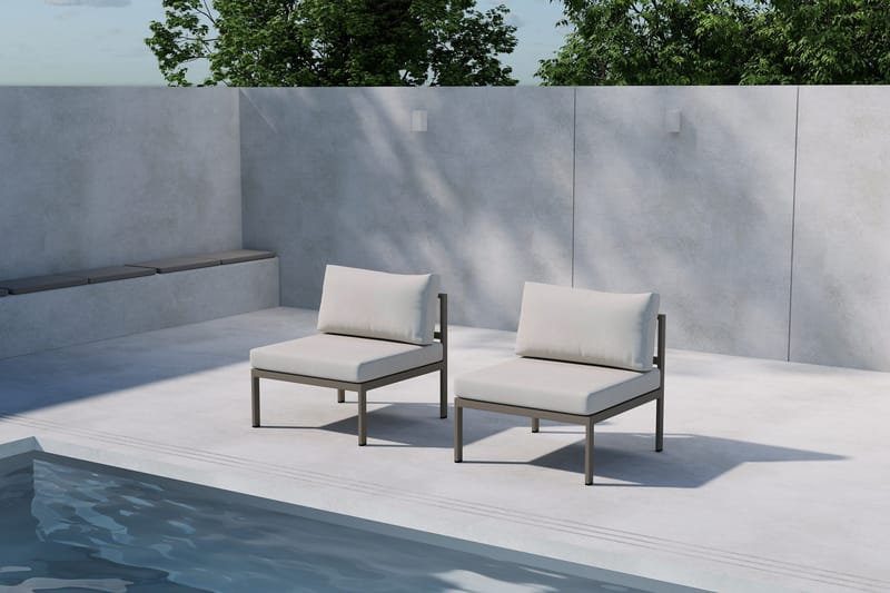 Copacabana Mittmodul Utomhus - Beige - Utemöbler - Loungemöbler - Modulsoffa utomhus