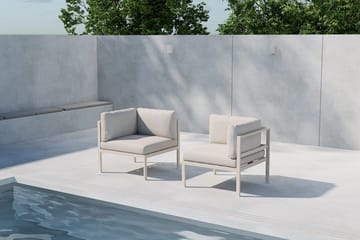 Hörnmodul Copacabana 74 cm Utomhus - Beige - Utemöbler - Loungemöbler - Modulsoffa utomhus - Hörnmodul utesoffa