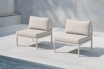 Mittmodul Copacabana 70 cm Utomhus - Beige - Utemöbler - Loungemöbler - Modulsoffa utomhus