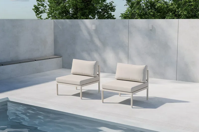 Mittmodul Copacabana 70 cm Utomhus, Beige