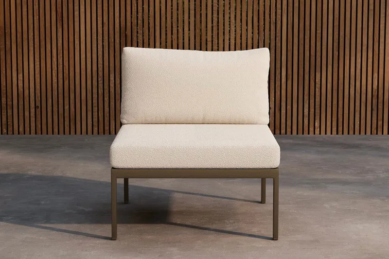 Mittmodul Copacabana 70 cm Utomhus - Brun - Utemöbler - Loungemöbler - Modulsoffa utomhus