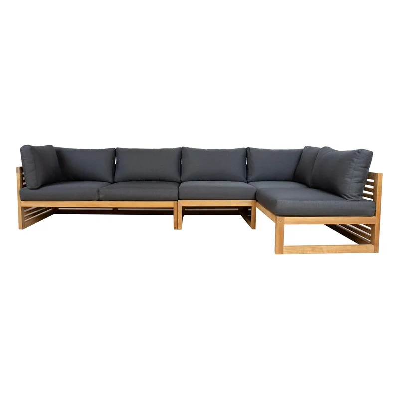 Modulsoffa Serenity mittdel - Brun - Utemöbler - Loungemöbler - Modulsoffa utomhus - Mittmodul utesoffa
