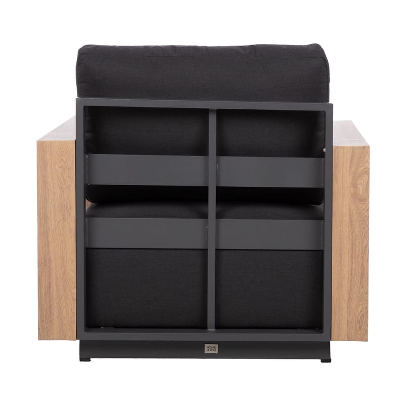 Soffmodul Fuller 68x89x70,5 cm - Mörkgrå - Utemöbler - Loungemöbler - Modulsoffa utomhus - Mittmodul utesoffa
