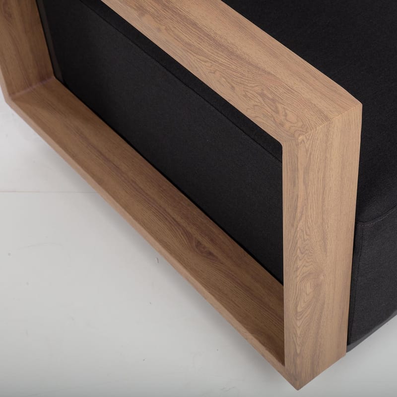 Soffmodul Fuller 68x89x70,5 cm - Mörkgrå - Utemöbler - Loungemöbler - Modulsoffa utomhus - Mittmodul utesoffa