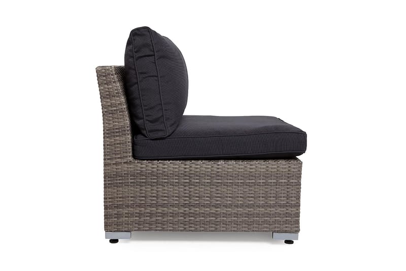 Wisconsin Mittmodul Konstrotting/Grå/Brun - Hillerstorp - Utemöbler - Loungemöbler - Modulsoffa utomhus - Mittmodul utesoffa