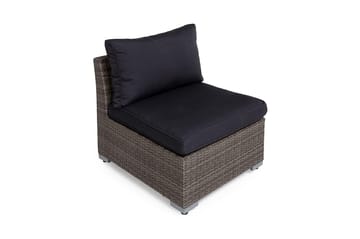Wisconsin Mittmodul Konstrotting/Grå/Brun - Hillerstorp - Utemöbler - Loungemöbler - Modulsoffa utomhus - Mittmodul utesoffa