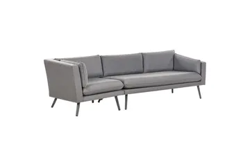 Soffa Loretello Grå, Vänstervänd - Grå, Vänstervänd - Utemöbler - Loungemöbler - Loungesoffa