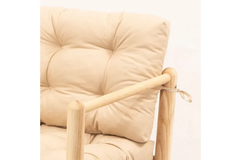 Trädgård 1-sitssoffa Hue Grädde - Grädde - Utemöbler - Loungemöbler - Loungesoffa