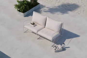 Usteryd 2 sits Loungesoffa - Utemöbler - Balkong - Balkongmöbler - Soffa balkong