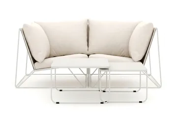 Usteryd utomhus rak 2-sits soffa - Beige/Beige - Utemöbler - Loungemöbler - Soffgrupp utomhus