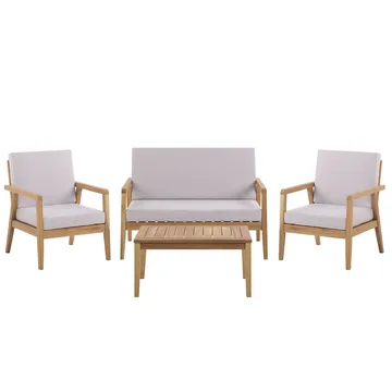 Utegrupp Pallano - taupe - Utemöbler - Loungemöbler - Soffgrupp utomhus