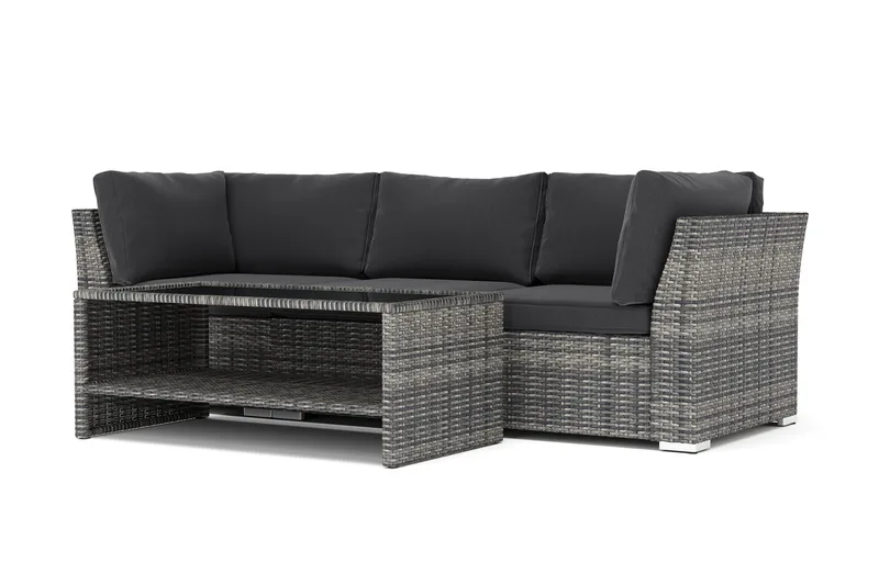 Wisconsin utomhus rak 3-sits soffa - Grå - Utemöbler - Loungemöbler - Soffgrupp utomhus