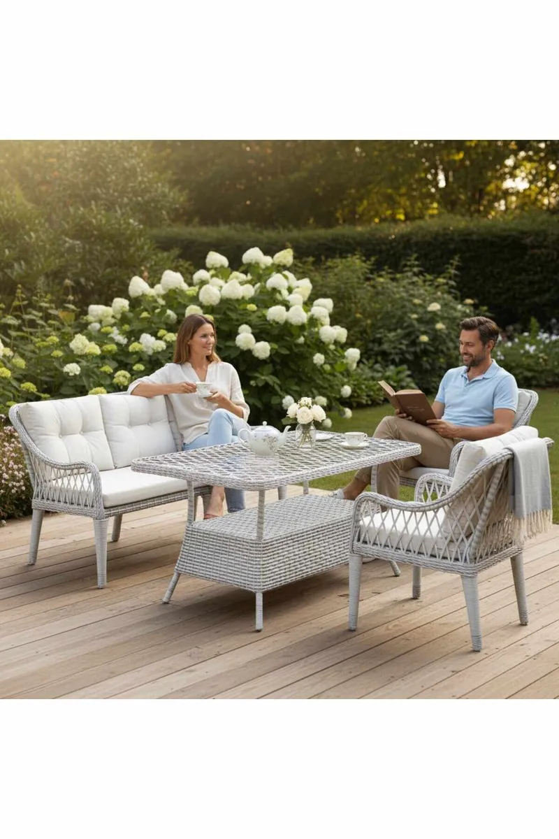 Xalvo Loungegrupp Utomhus - Utemöbler - Loungemöbler - Soffgrupp utomhus