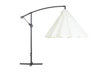 Calabria Ii Parasoll 235 cm - Vit - Utemöbler - Solskydd - Parasoll - Hängparasoll & frihängande parasoll