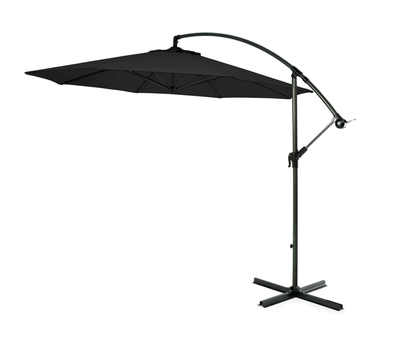 Hillerstorp Sidewinder Hängparasoll 300 cm - Svartvit - Utemöbler - Solskydd - Parasoll - Hängparasoll & frihängande parasoll