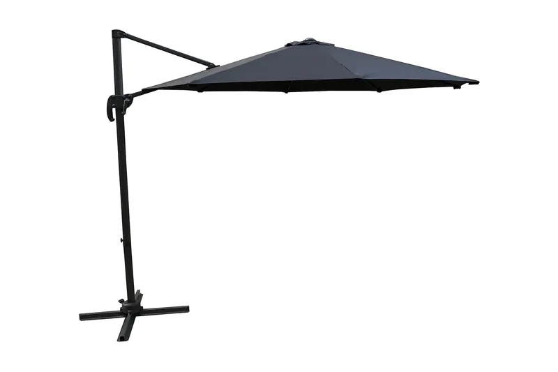 Leeds Parasoll 300 cm Svart - Venture Home - Utemöbler - Solskydd - Parasoll - Hängparasoll & frihängande parasoll
