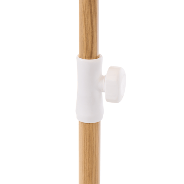 Parasoll utomhus 232 cm Sestriere - blå/vit/brun - Utemöbler - Solskydd - Parasoll - Balkongparasoll