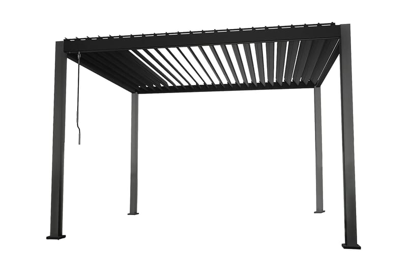 Mirador Paviljong utan Väggar 300x300x250 cm, Mörkgrå
