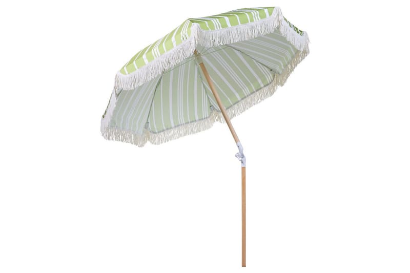 Teulon Parasoll 150 cm - Vit/Ljusbrun - Utemöbler - Solskydd - Parasoll - Balkongparasoll