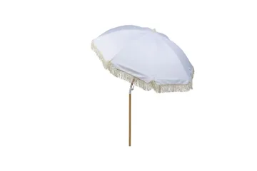 Teulon Parasoll 150 cm - Vit/Ljusbrun - Utemöbler - Solskydd - Parasoll - Balkongparasoll