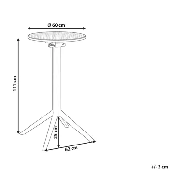 Barbord utomhus Legrena 60 cm - svart - Utemöbler - Utebord & trädgårdsbord - Barbord utomhus