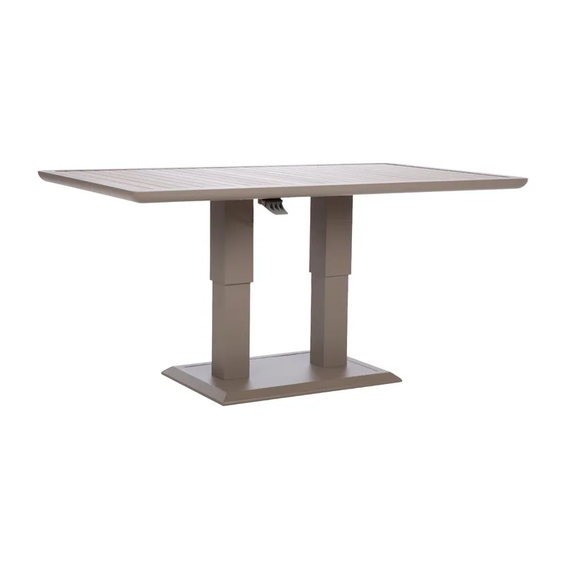 Bord Marenda 150x90x2-75 cm - gråbeige - Utemöbler - Utebord & trädgårdsbord - Matbord utomhus