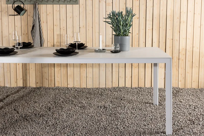 Break Matbord Utomhus 90x205 cm - Vit - Utemöbler - Utebord & trädgårdsbord - Matbord utomhus