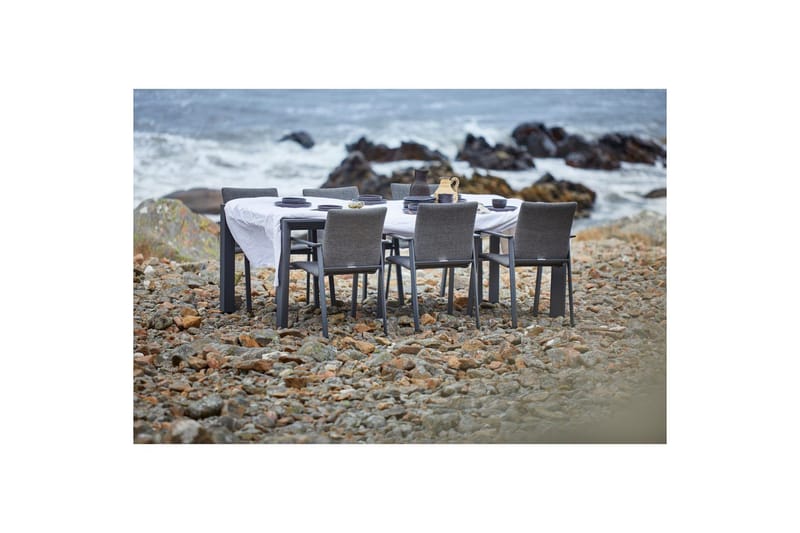 Hillerstorp Borgdala Utebord 220/340 x 107 x H75,5 cm - Grå - Utemöbler - Utebord & trädgårdsbord - Matbord utomhus