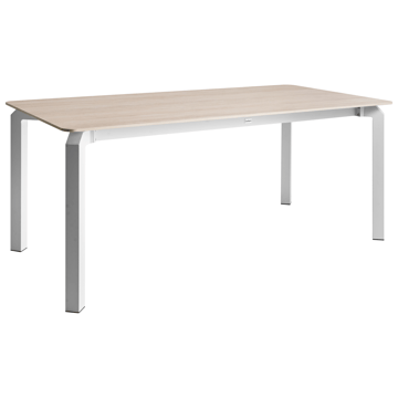 Matbord utomhus Feletto 180 cm 90 cm Sten - Beige/Vit - Utemöbler - Utebord & trädgårdsbord - Matbord utomhus